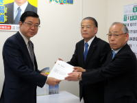 田中県議会議長・永松市議会議長会長から要請