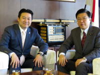 長野別府市長と対談
