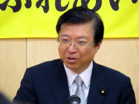八坂地区国政報告会で